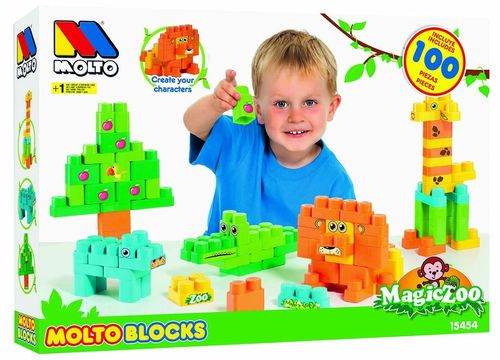 Magic Zoo Blocks 100 Pzas.