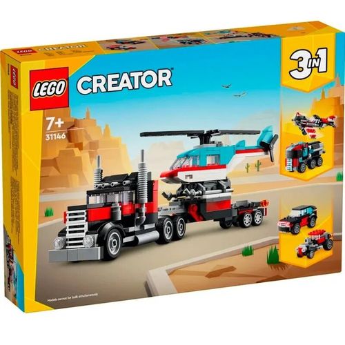 Lego Creator 31146 Camión con Helicóptero
